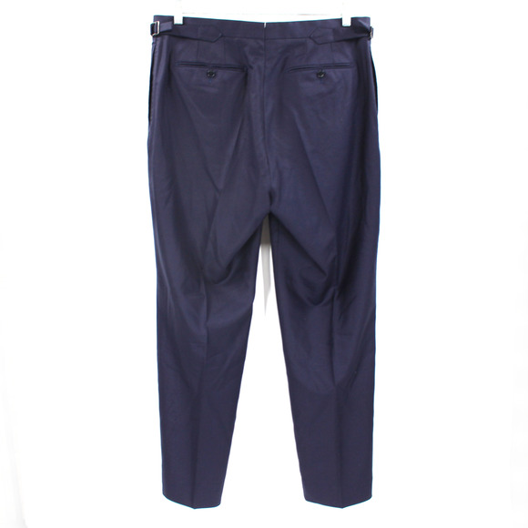 Hardy Minnis Beyond Measure Navy Wool Single Breasted 2 Pc Suit 46L Blazer Pants - Picture 6 of 10